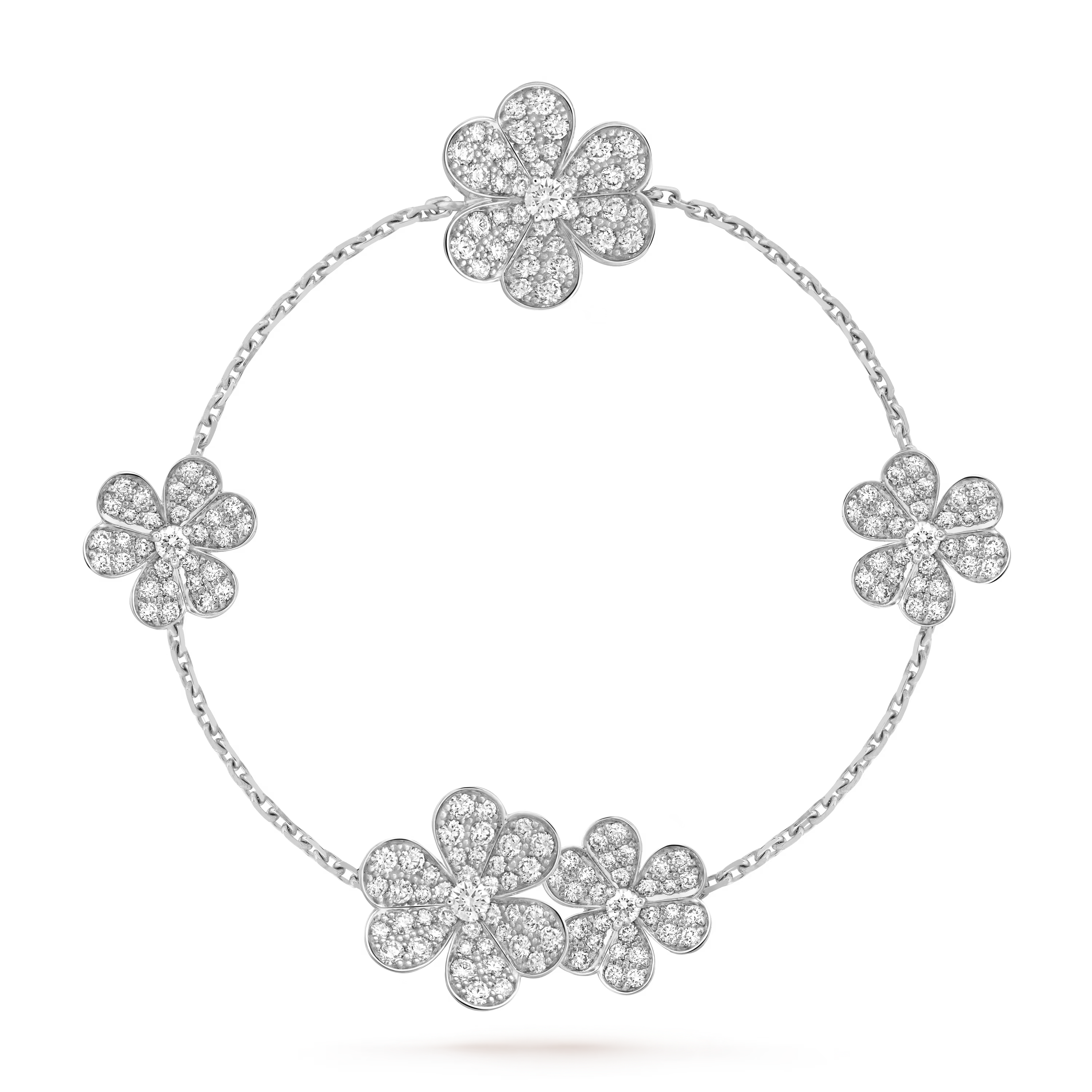 AV Fleur de lumière pendant bracelet, 5 flowers