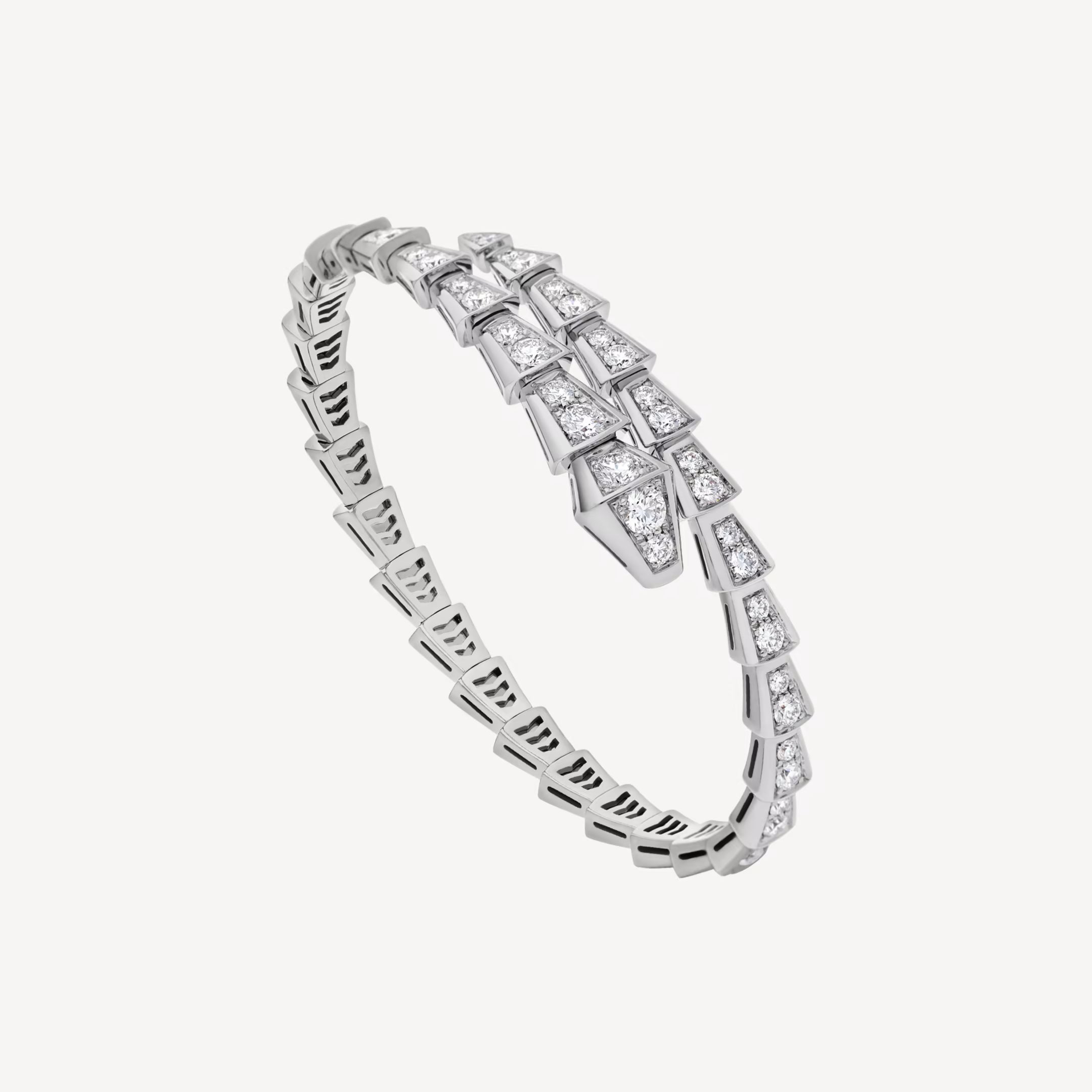 AV Viper Essence Bracelet — Full Pavé Diamond (White Gold)