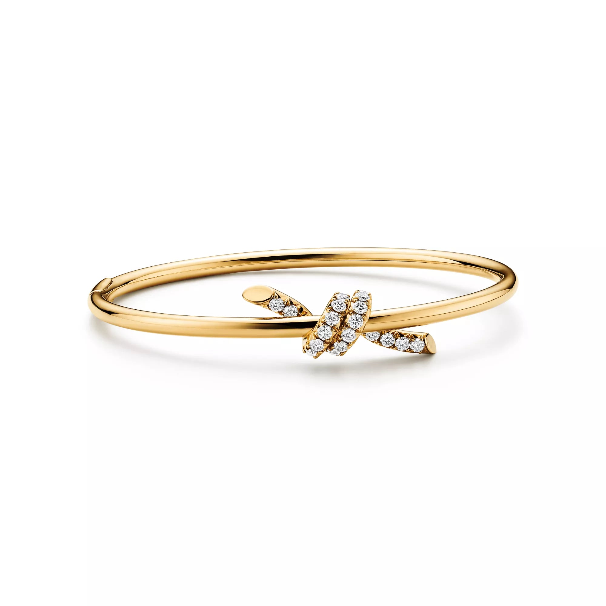 AV Lucent Bracelet - Diamond Wire Bangle (Yellow Gold)