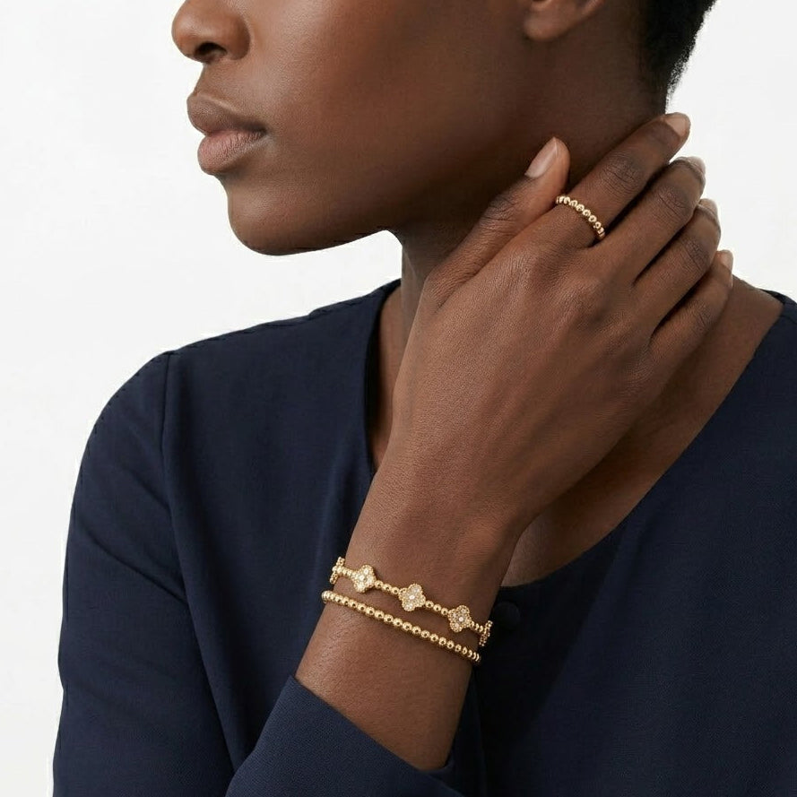 AV Mille Pearls Bracelet, (Yellow gold)