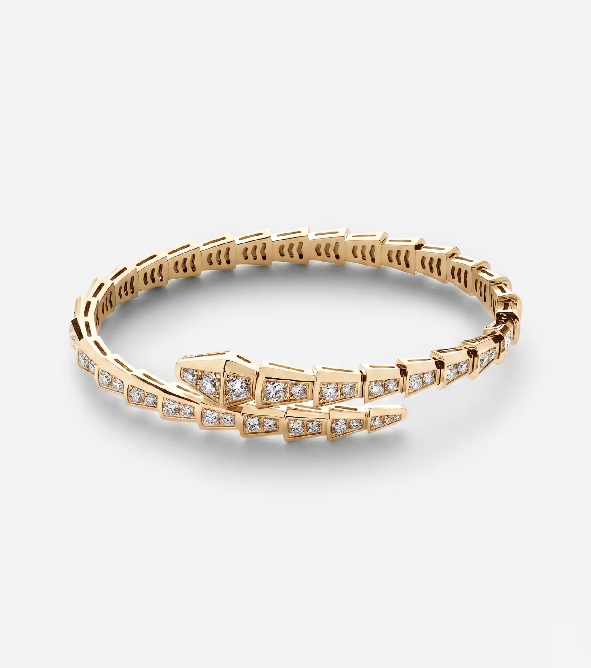 AV Viper Essence Bracelet — Full Pavé Diamond (Yellow Gold)