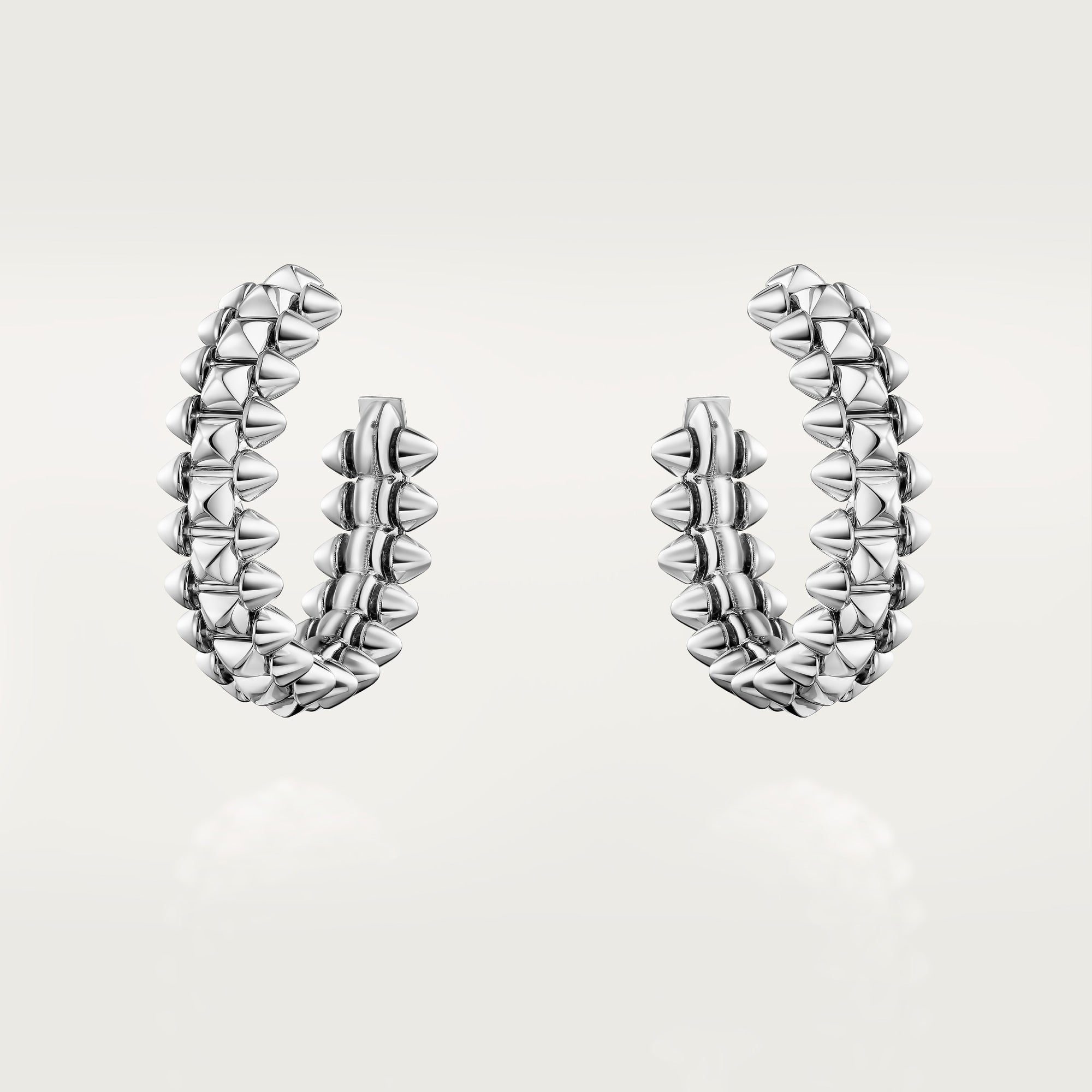 AV Heurt Hoop Earrings – Small Model (White Gold)