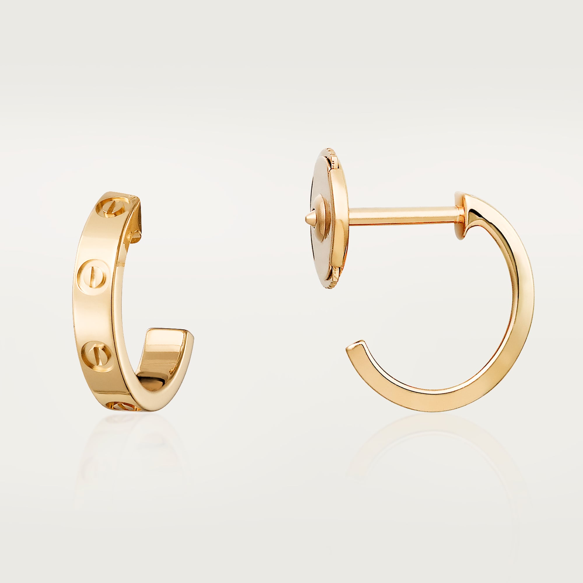 AV Amour Hoop Earrings – Small Model (Yellow Gold)