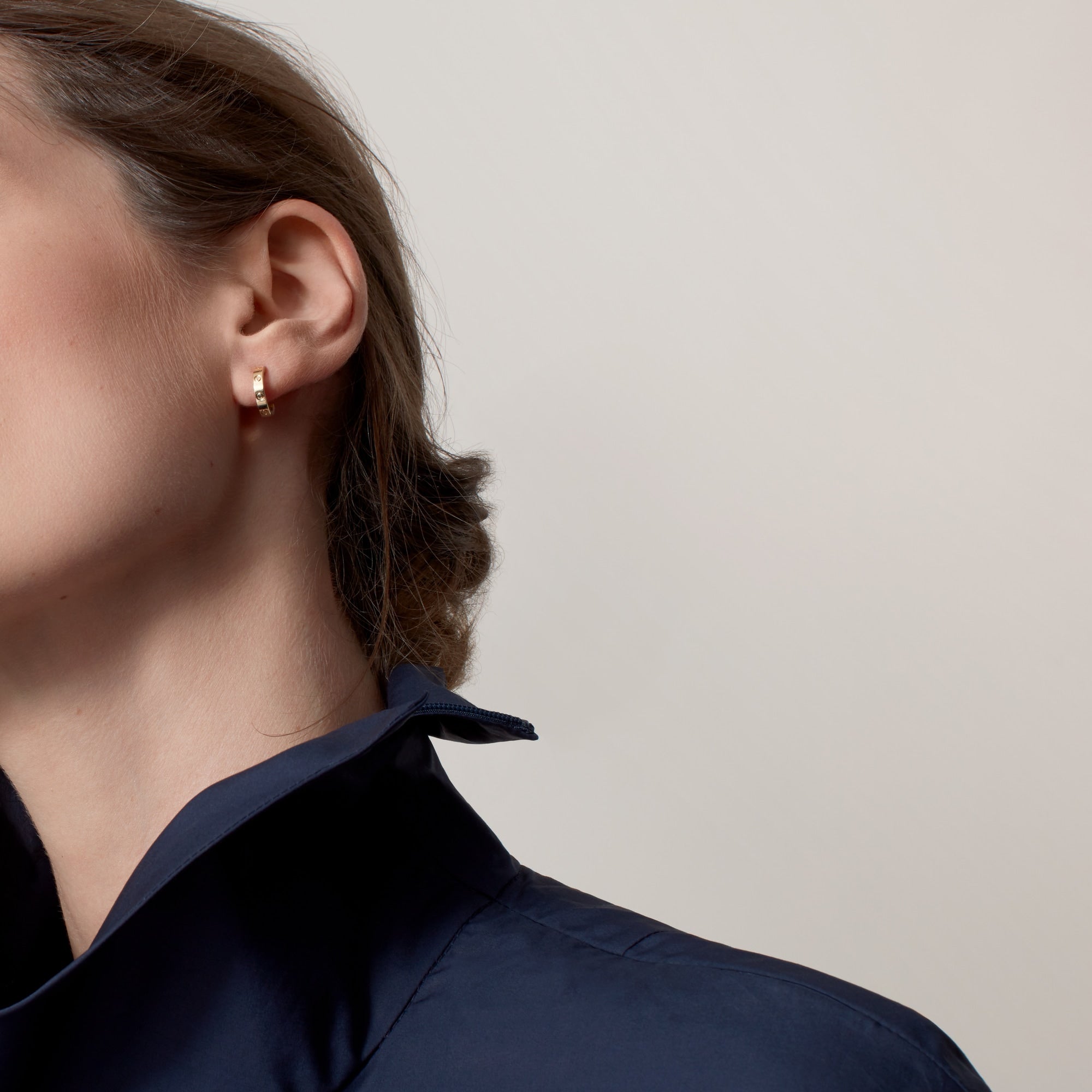 AV Amour Hoop Earrings – Small Model (Yellow Gold)