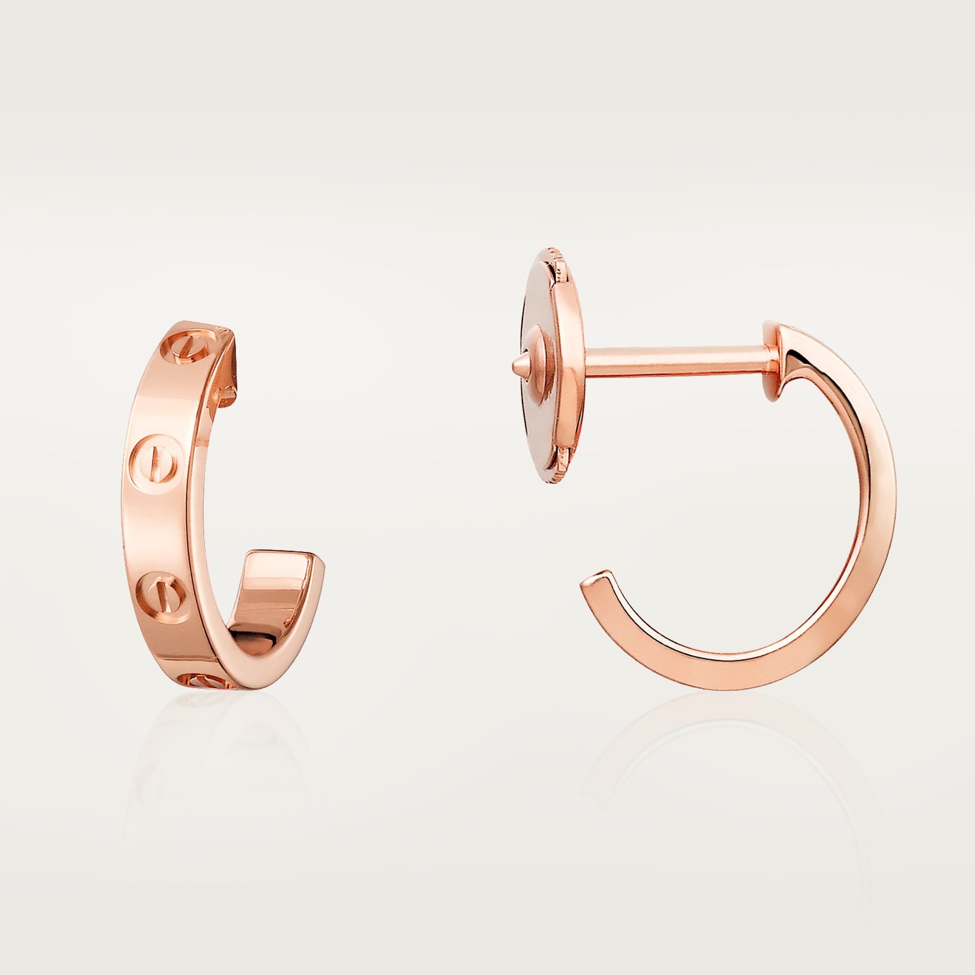 AV Amour Hoop Earrings – Small Model (Rose Gold)