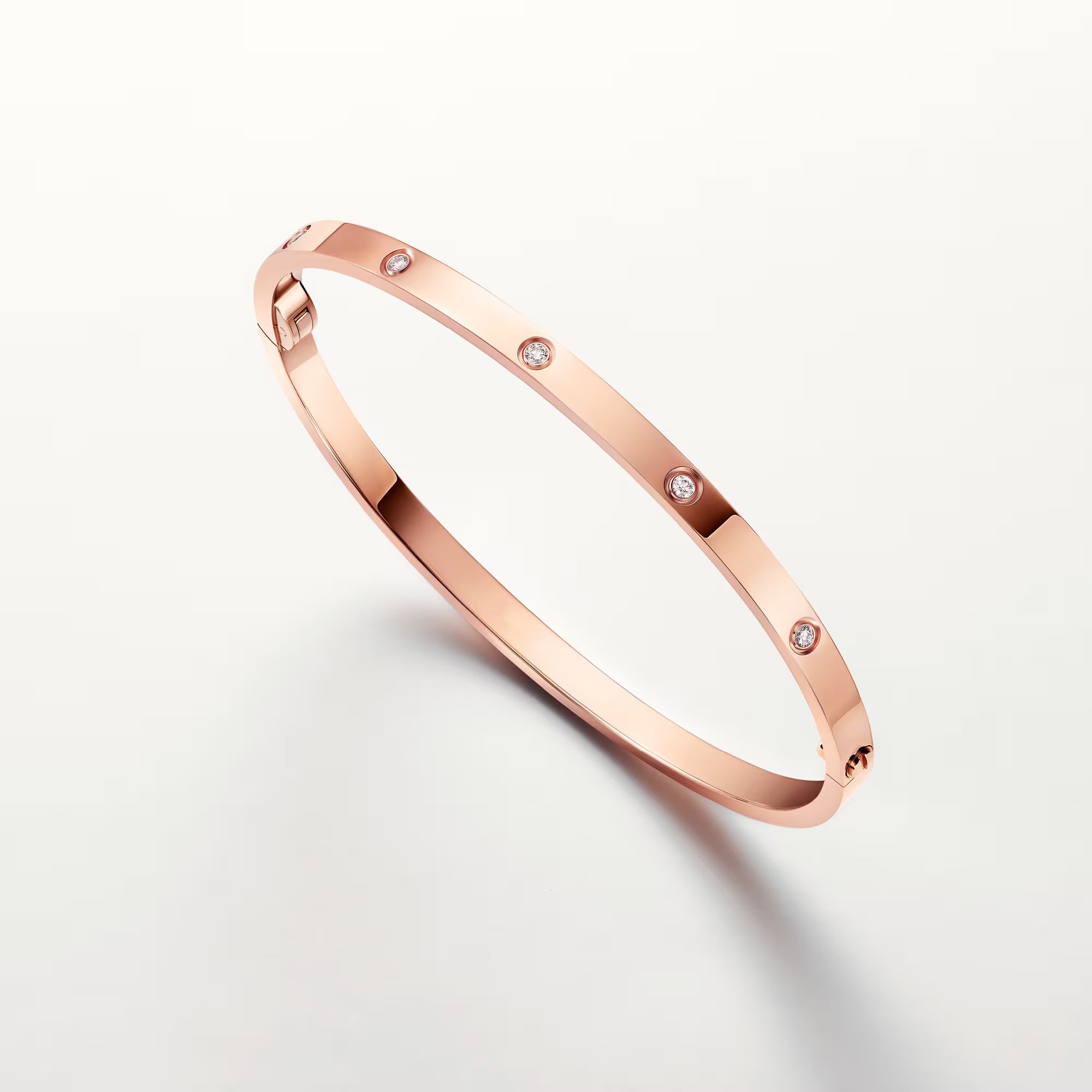 AV Amour Bracelet - Small Model, 10 Diamonds (Rose Gold)