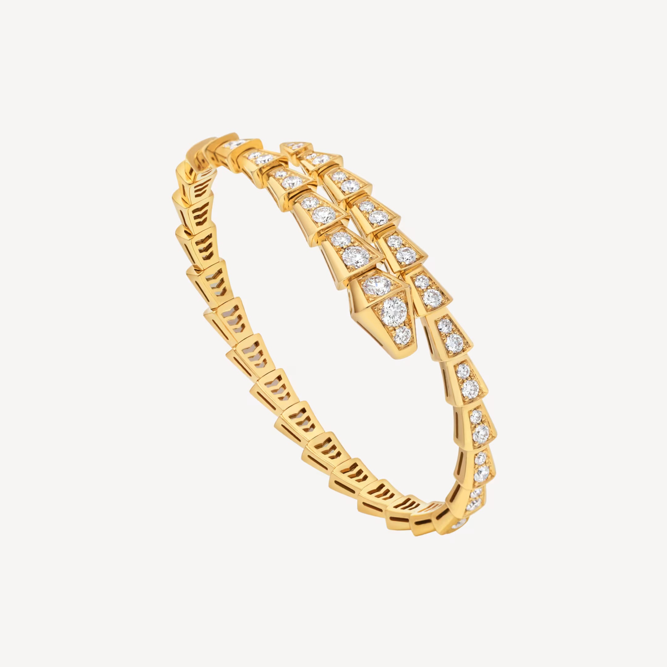 AV Viper Essence Bracelet — Full Pavé Diamond (Yellow Gold)