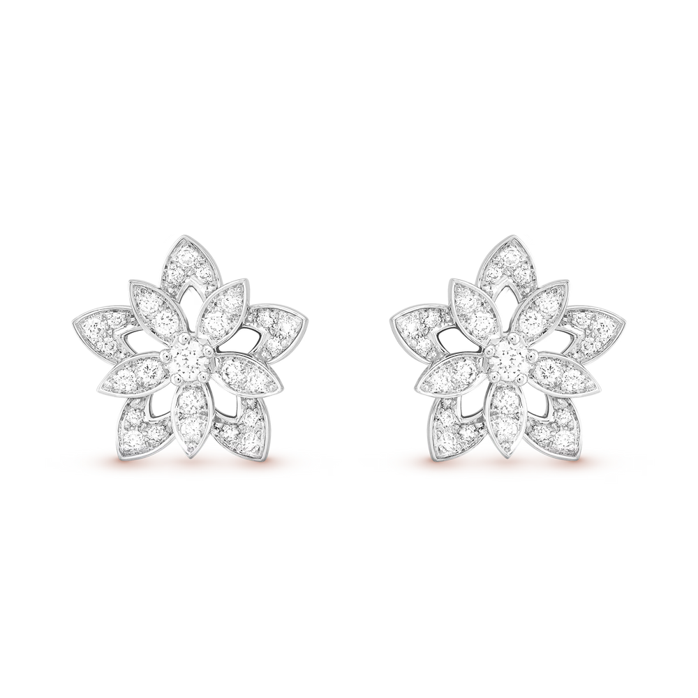AV Lotus bloom earrings, mini model