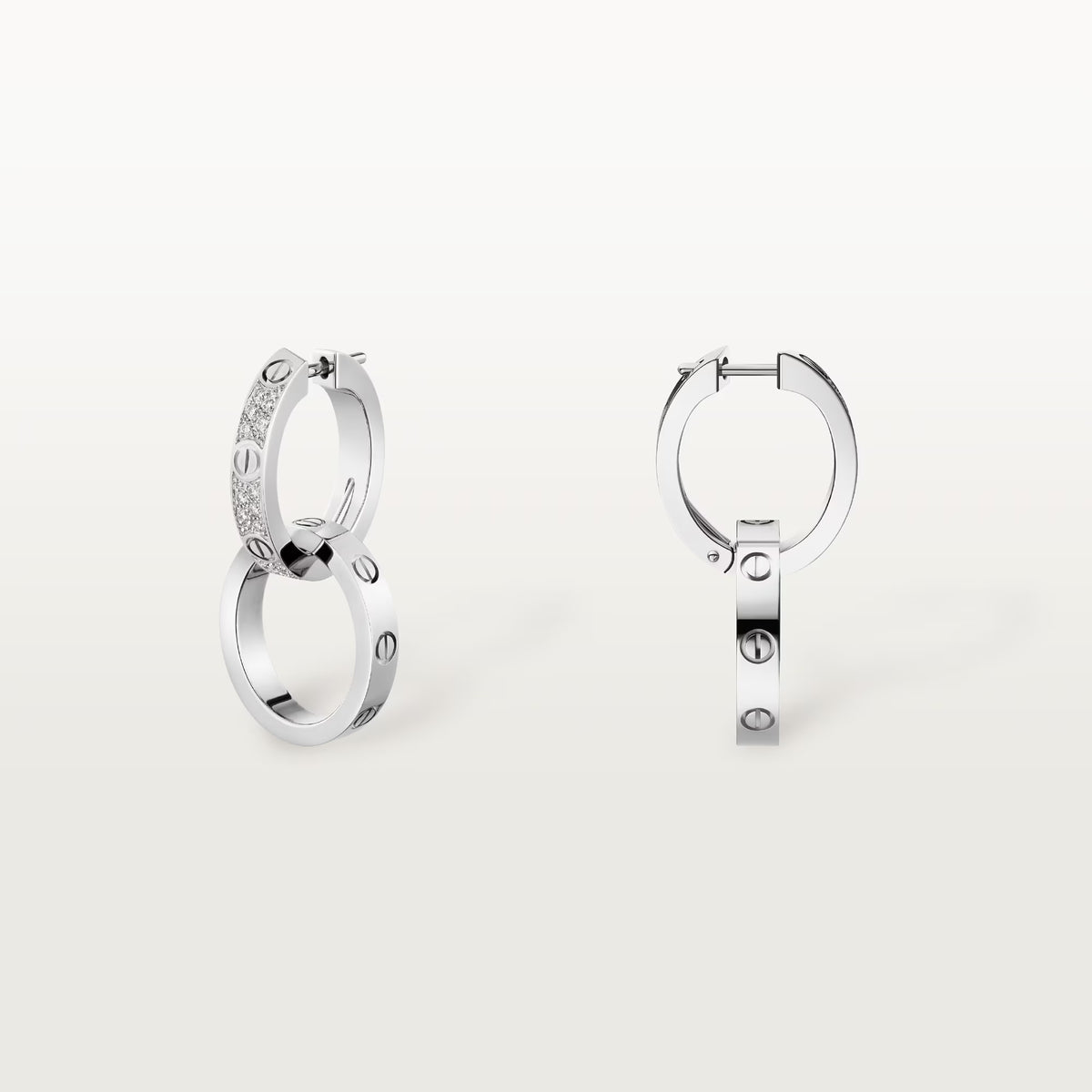 AV Amour Multiware Earrings – Small Model (White Gold)