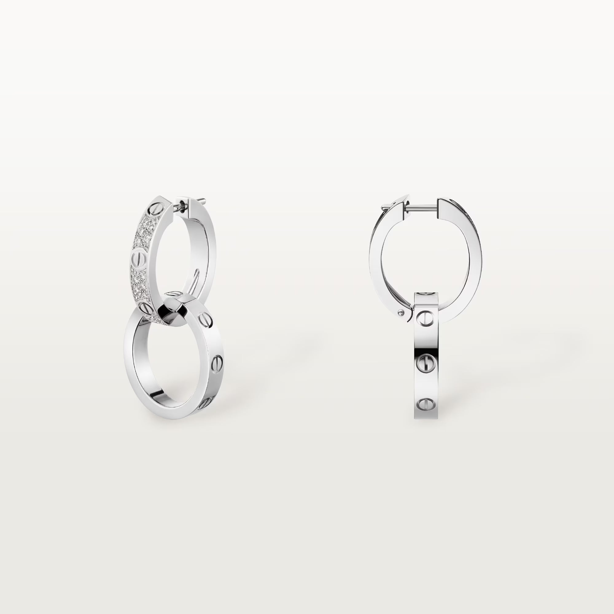 AV Amour Multiware Earrings – Small Model (White Gold)