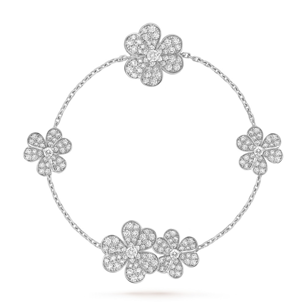 AV Fleur de lumière pendant bracelet, 5 flowers