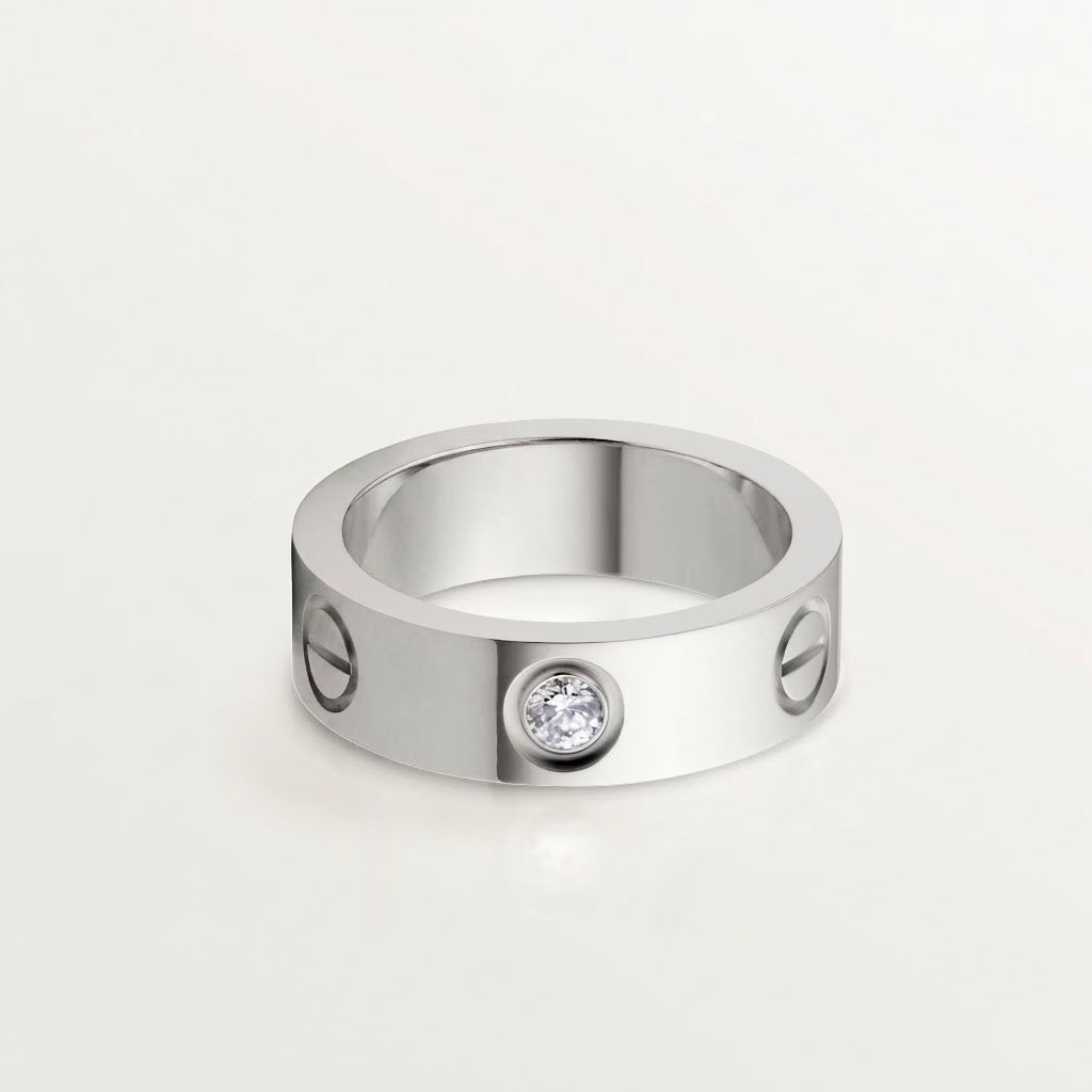 AV Amour Ring 3 Diamonds - (White Gold)
