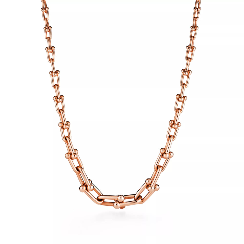 AV Pulse Necklace - Graduated Link (Rose Gold)