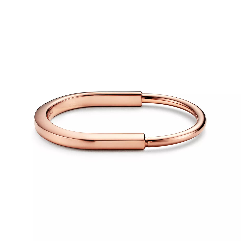 AV Lock Bracelet - Bangle in Rose Gold