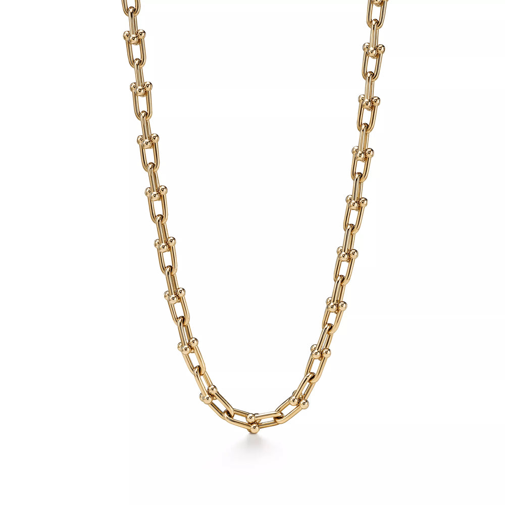 AV Pulse Necklace - Medium Link (Yellow Gold)