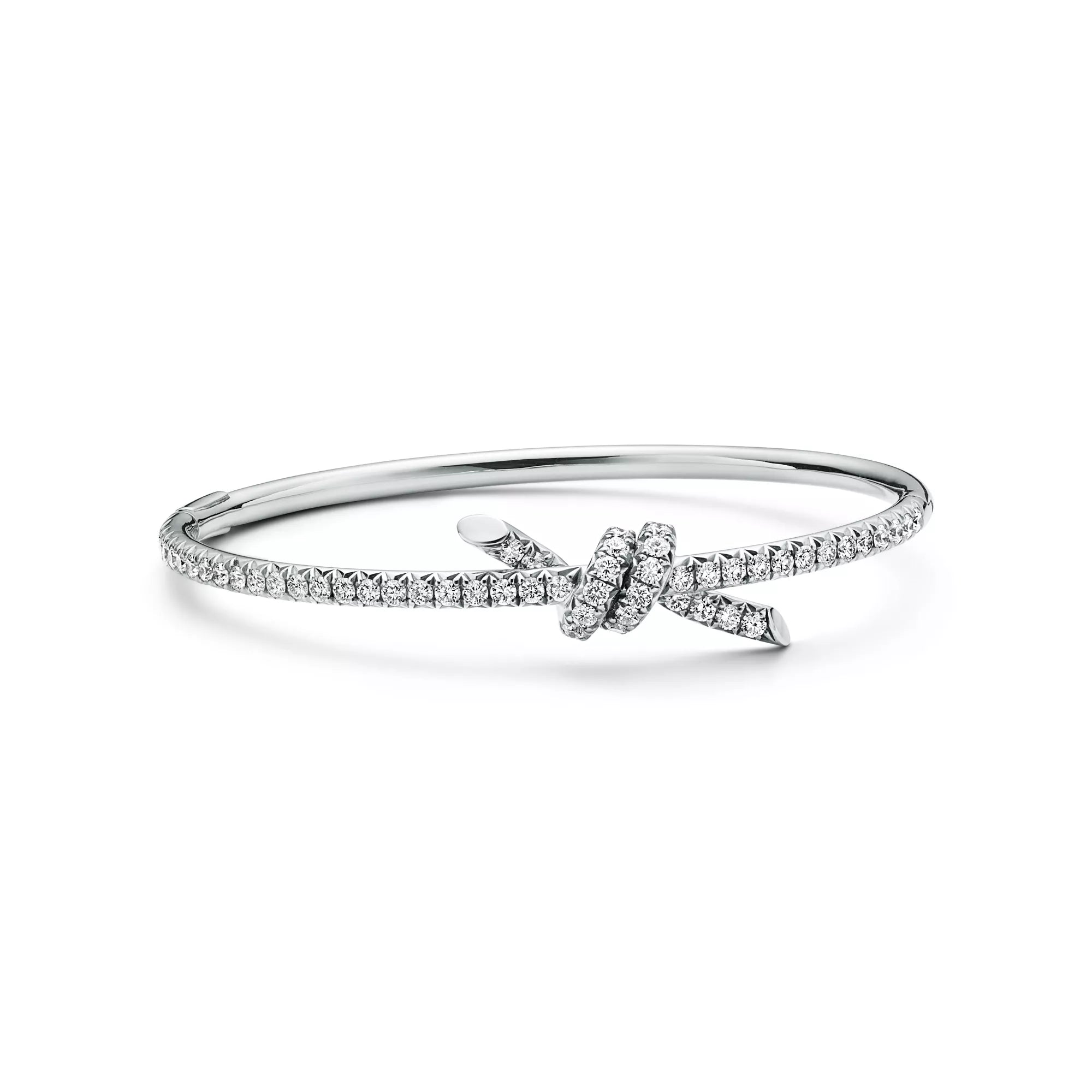 AV Lucent Bracelet - Bangle with Diamonds (White Gold)
