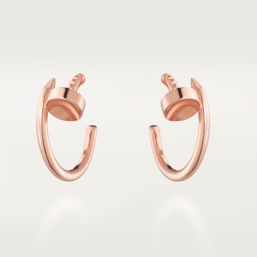 AV Linéa Clou Hoop Earrings – Small Model (Rose Gold)