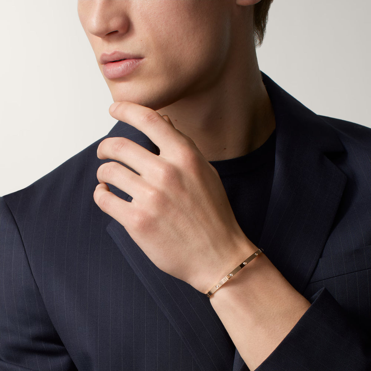 AV Amour Bracelet - Small Model, 10 Diamonds (Rose Gold)
