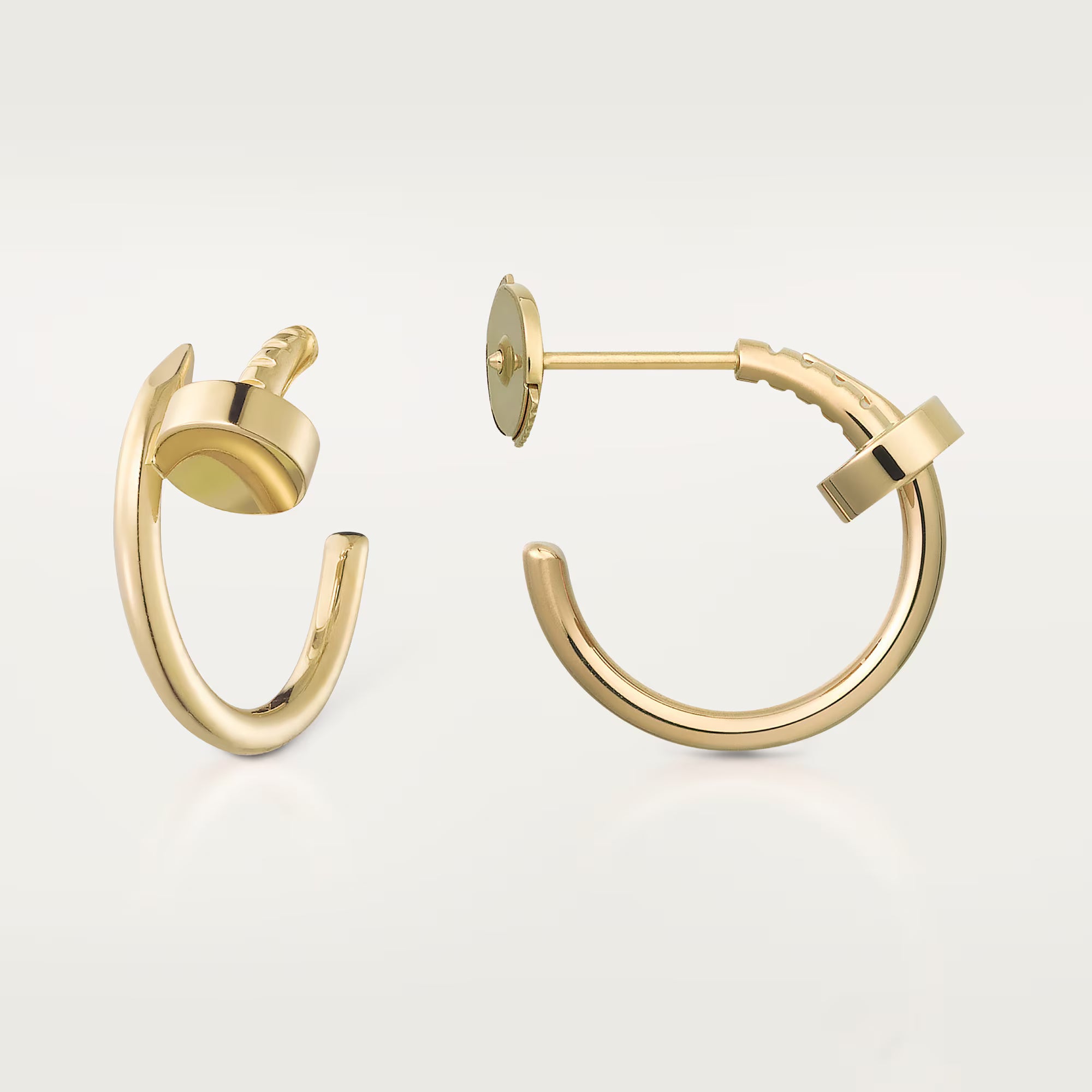 AV Linéa Clou Hoop Earrings – Small Model (Yellow Gold)