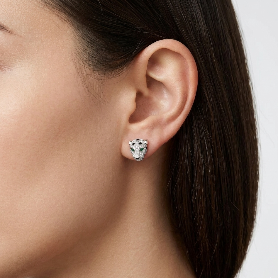 AV Fauve Earrings – Small Model (White Gold)