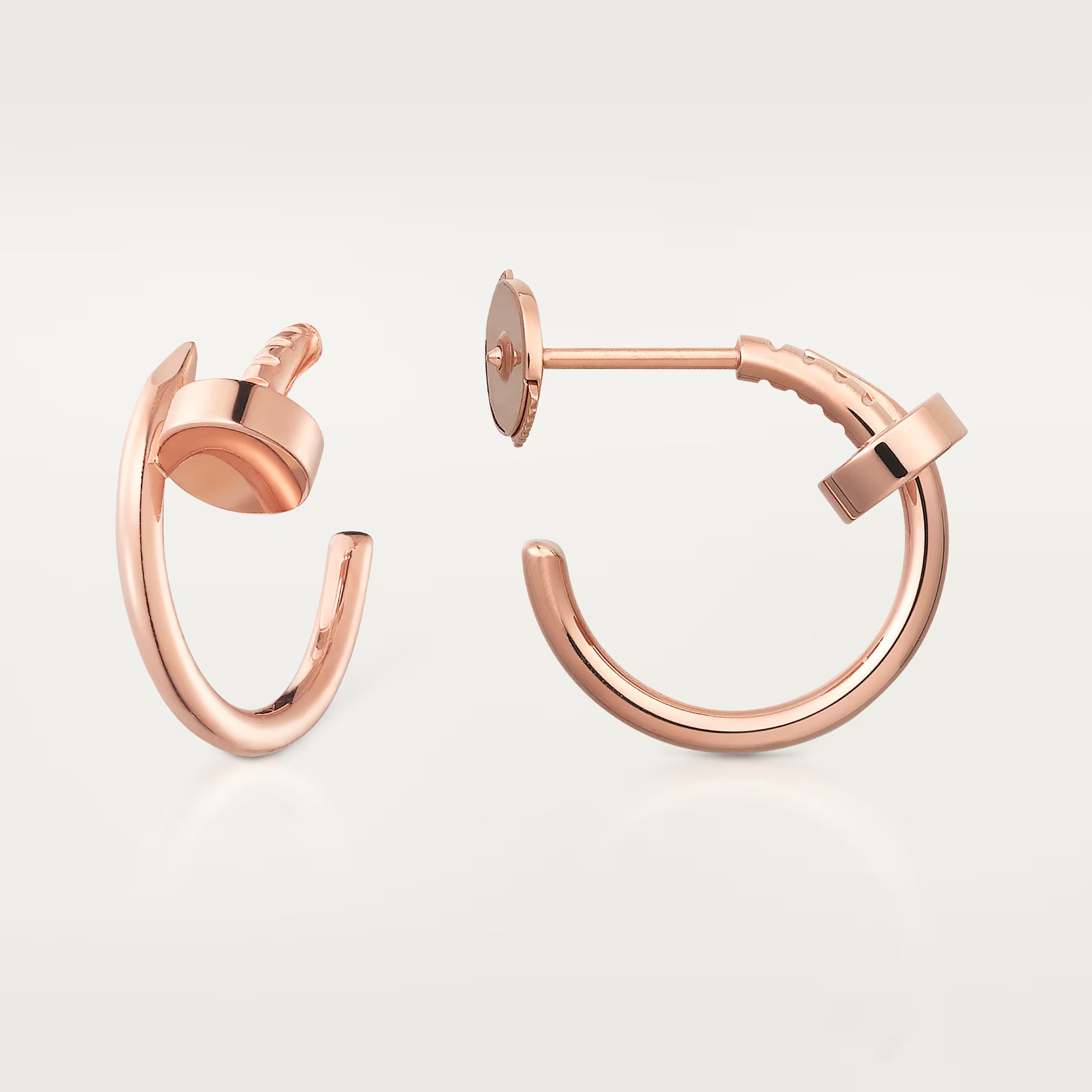 AV Linéa Clou Hoop Earrings – Small Model (Rose Gold)