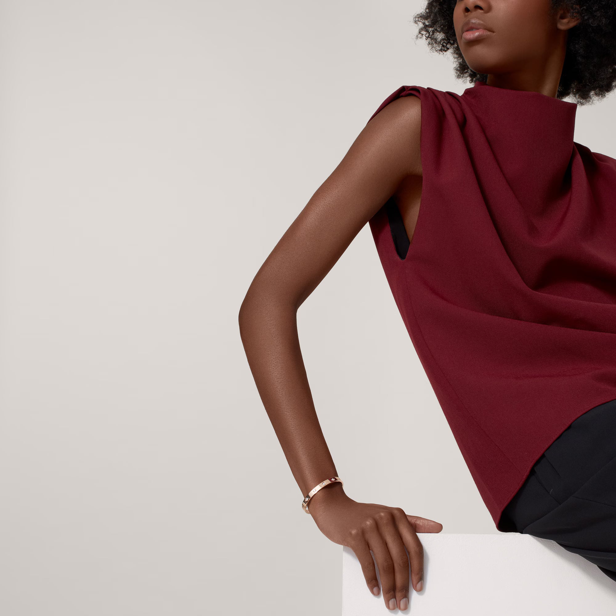 AV Amour Bracelet - Classic Model, 10 Diamonds (Rose Gold)