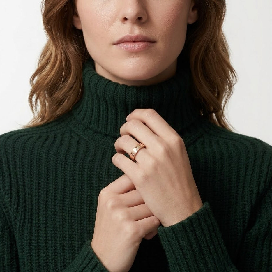 AV Amour Ring 3 Diamonds - (Rose Gold)