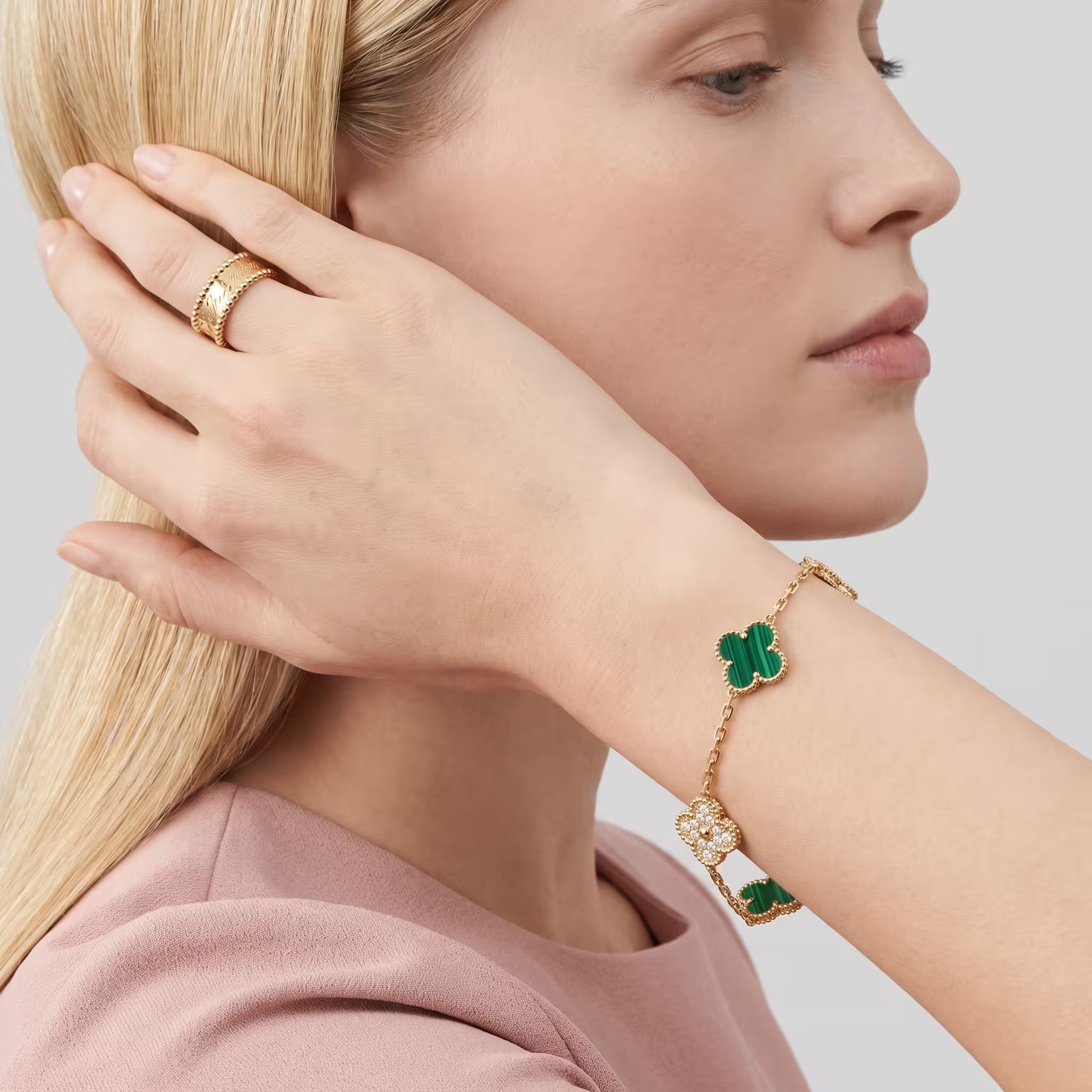 AV four leaf clover bracelet