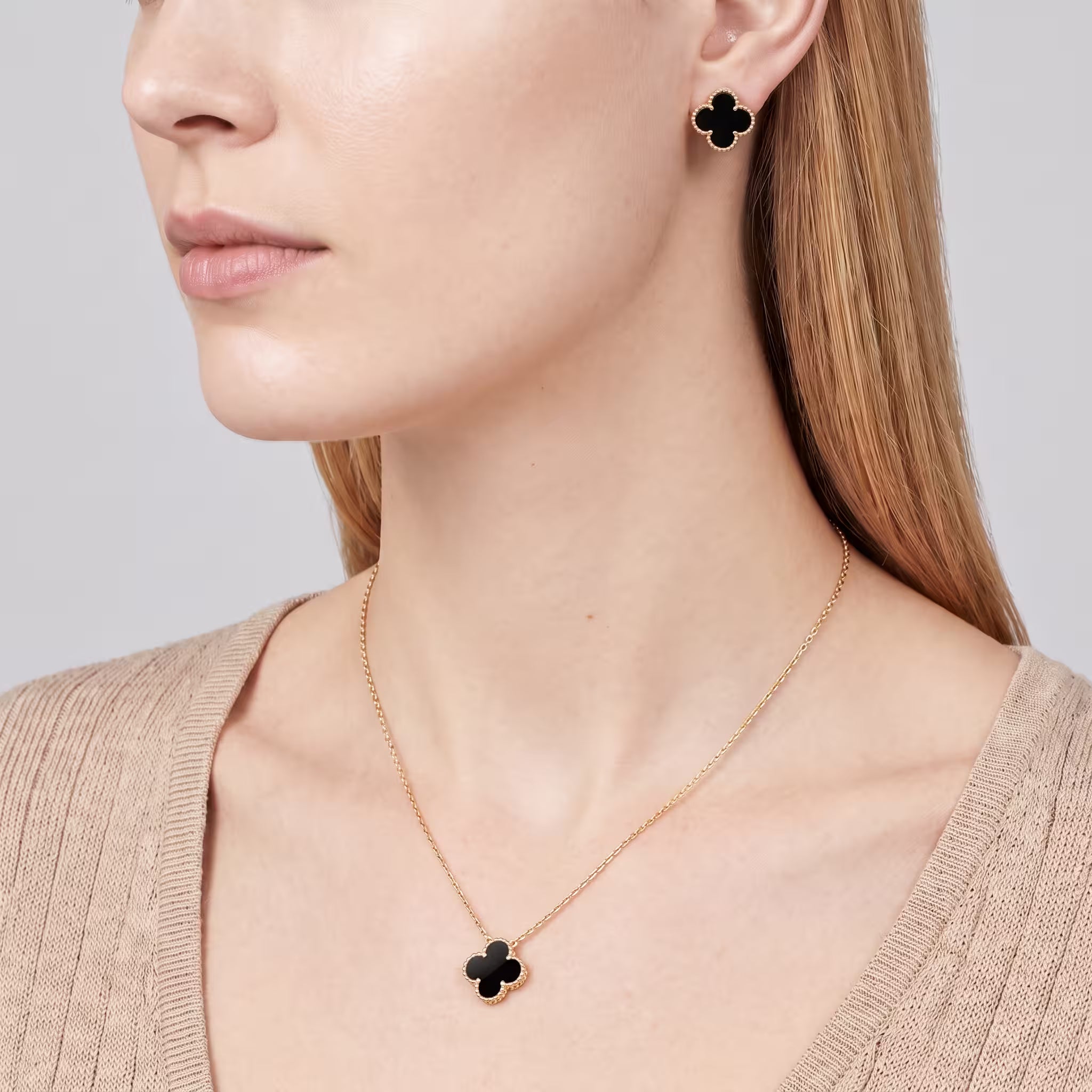 AV four leaf clover necklace