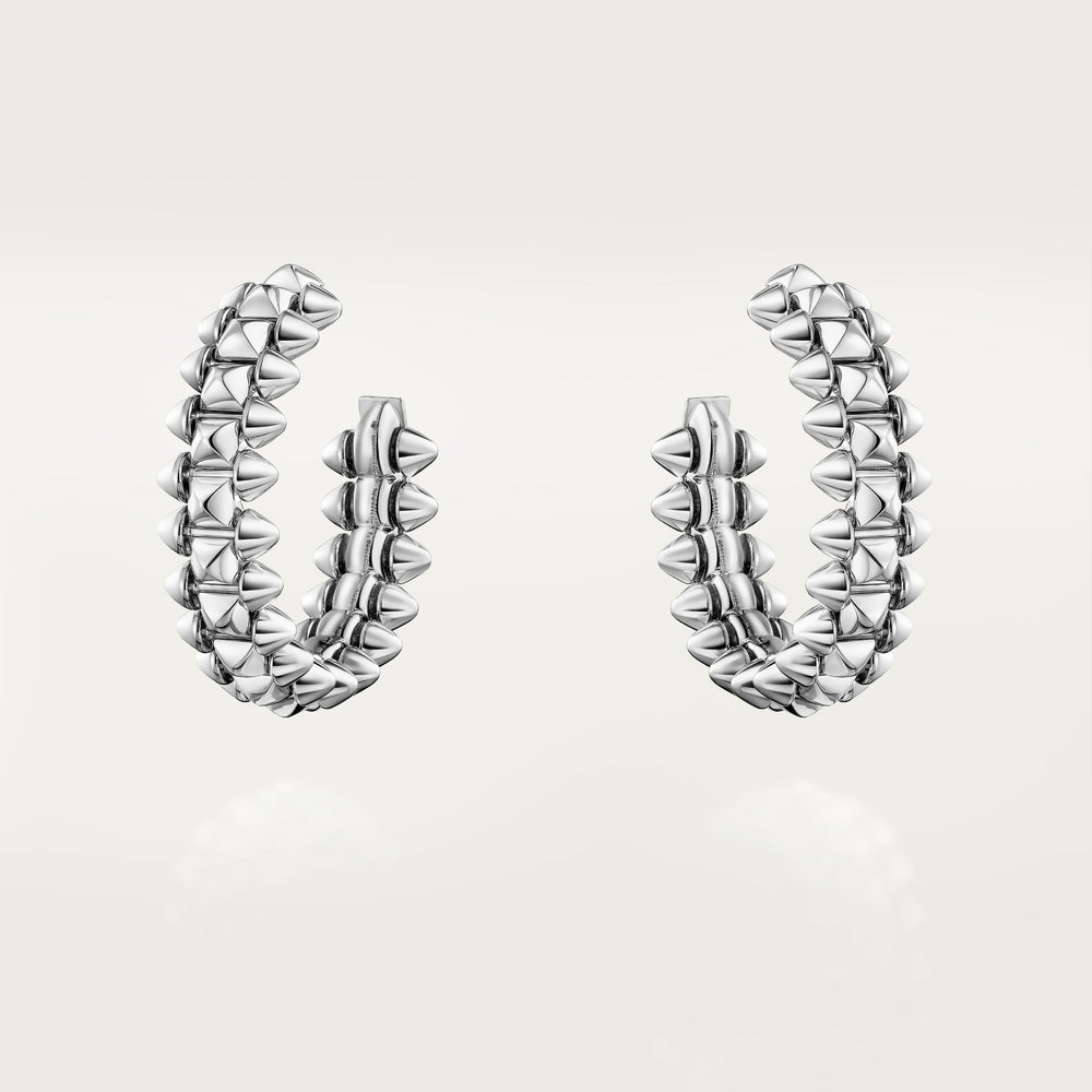 AV Heurt Hoop Earrings – Small Model (White Gold)