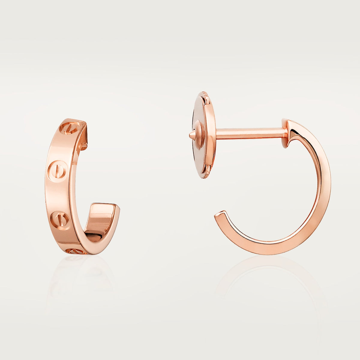 AV Amour Hoop Earrings – Small Model (Rose Gold)