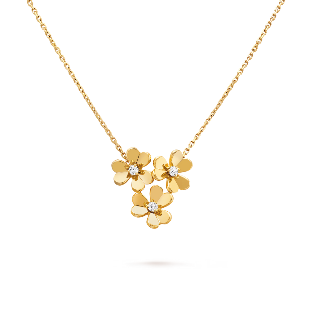 AV Fleur de Lumière Necklace - 3 Flowers, mini model