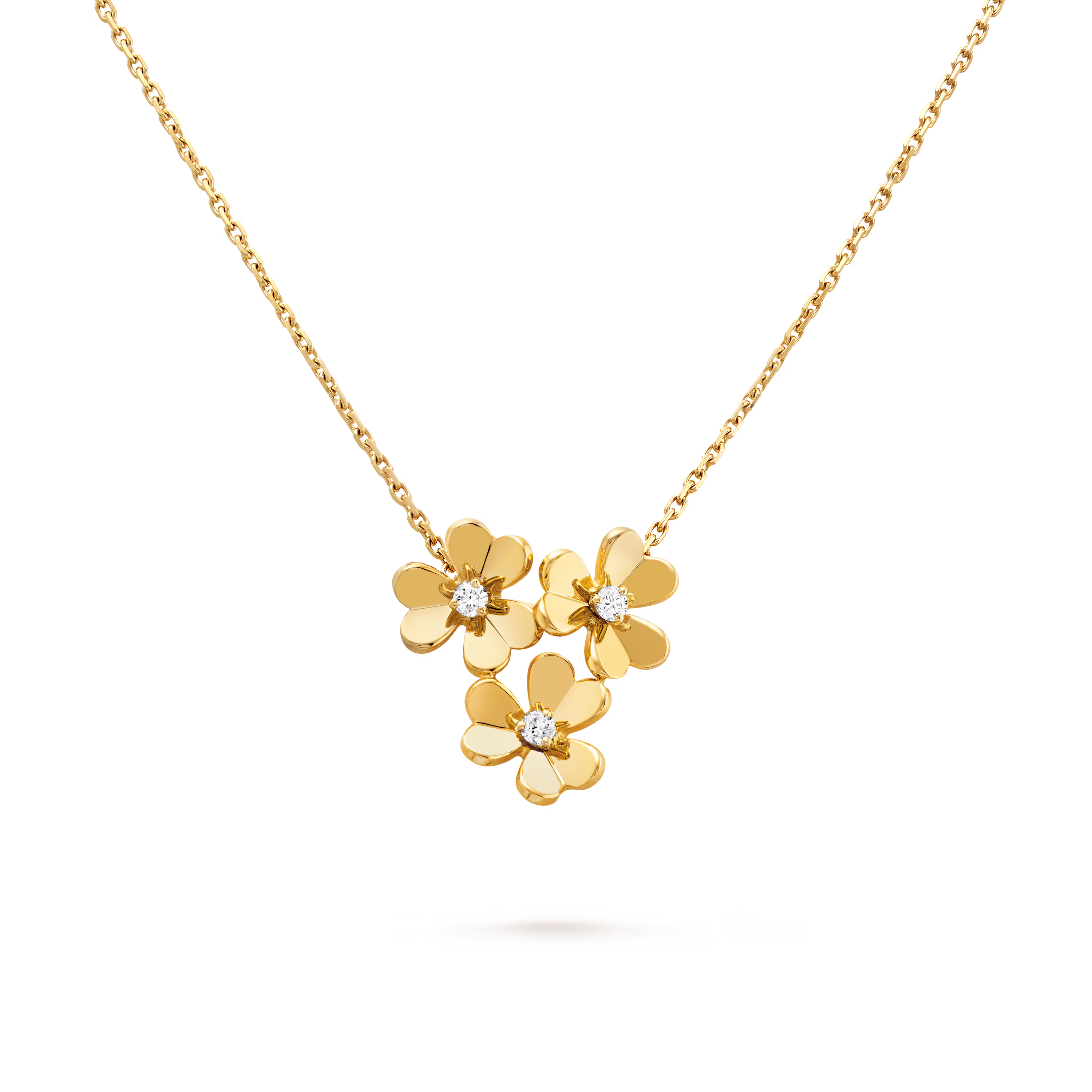 AV Fleur de Lumière Necklace - 3 Flowers, mini model