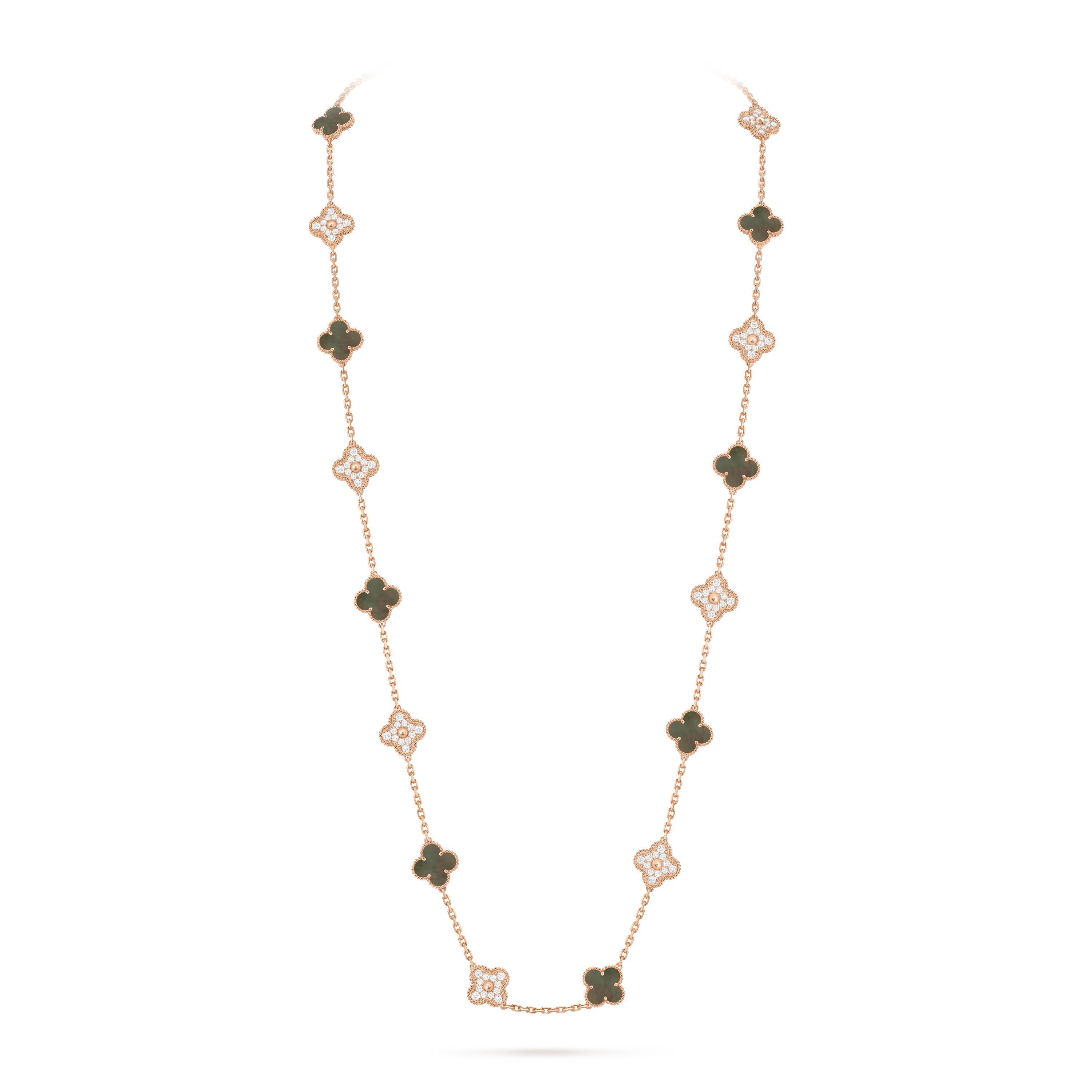 AV four leaf clover necklace, 20 motifs